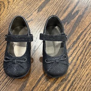 Naturino Girls Black Glitter Ballet Mary Jane Shoes Size 20/US 4.5